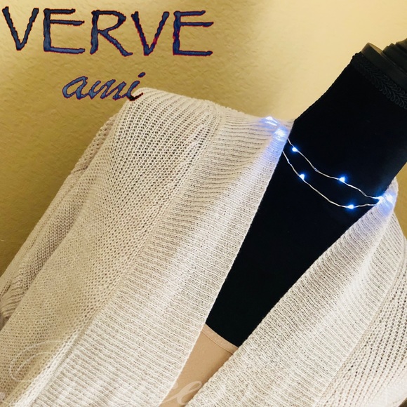 Verve Ami Oatmeal/Heather Ivory Midi Open Cardigan - Picture 3 of 8